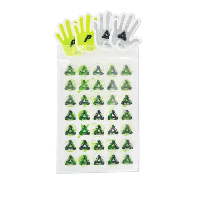 HI-VIS HAND STICKER PACK WHITE / YELLOW one color