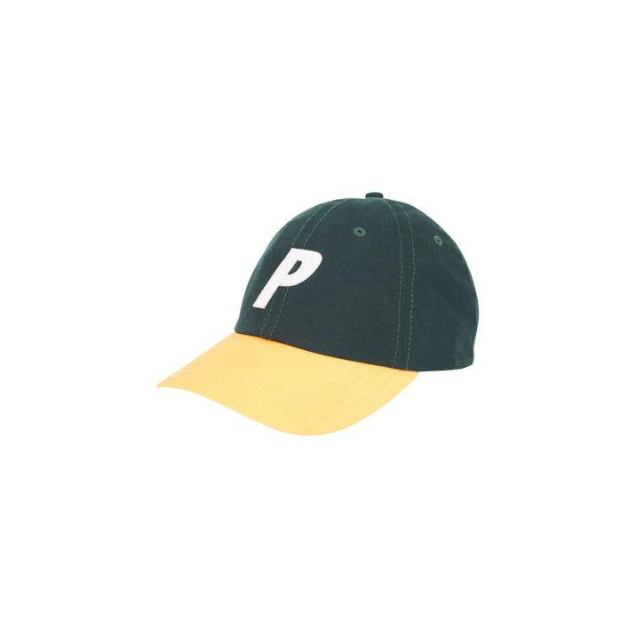 P 6-PANEL 2 TONE DARK GREEN / YELLOW RIPSTOP one color