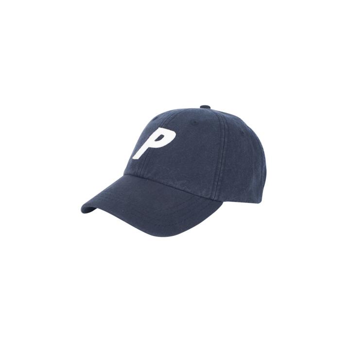 P 6-PANEL NAVY WASHED CANVAS one color