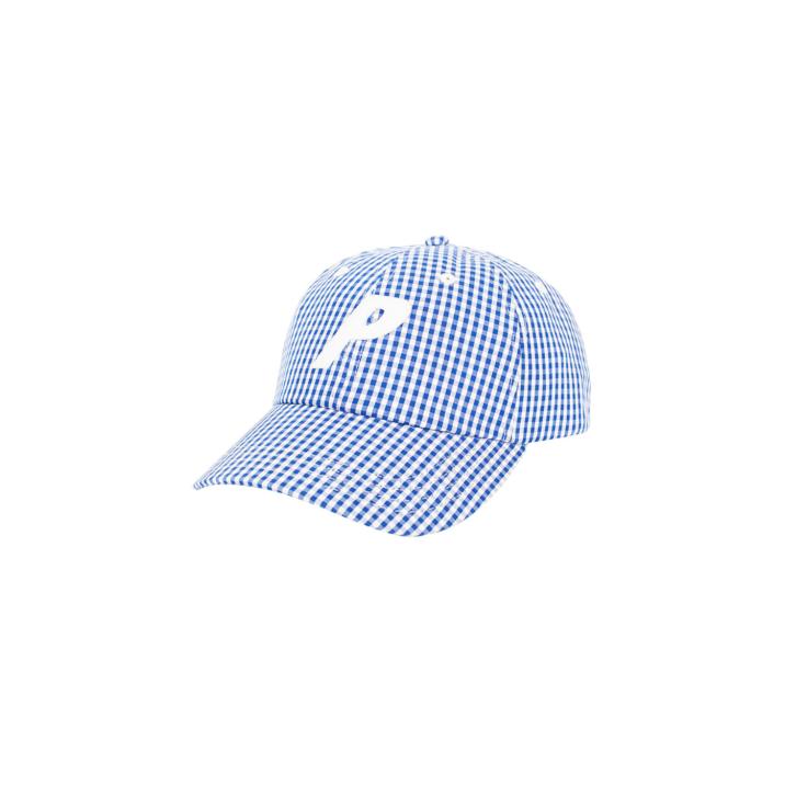 P 6-PANEL BLUE GINGHAM one color