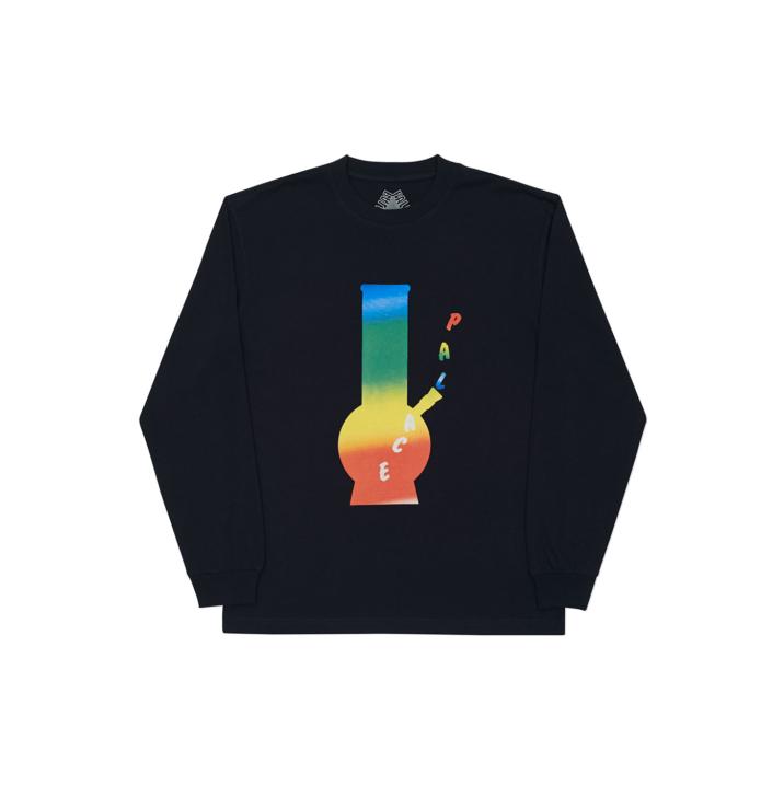 RAINBOW BONG LONGSLEEVE BLACK one color