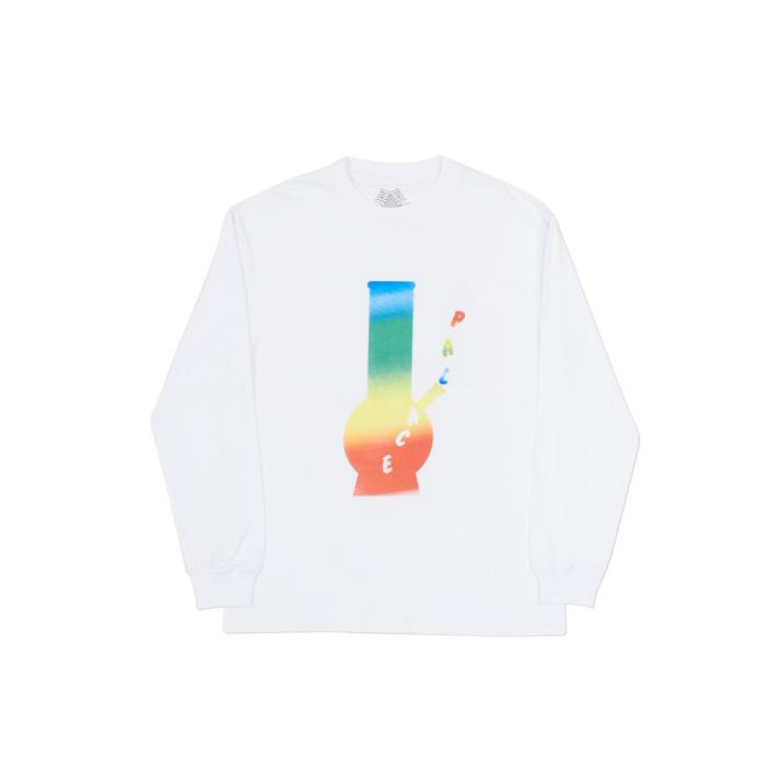 RAINBOW BONG LONGSLEEVE WHITE one color