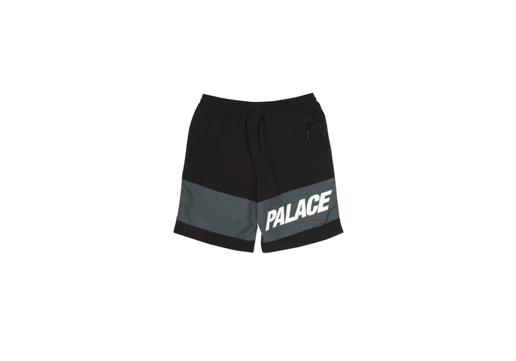 Iments Shell Shorts Black / Turbulence - Summer 2017 - Palace Community