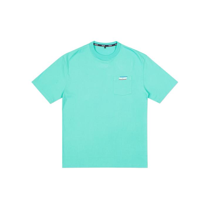 BASICALLY A POCKET T-SHIRT LIGHT GREEN one color