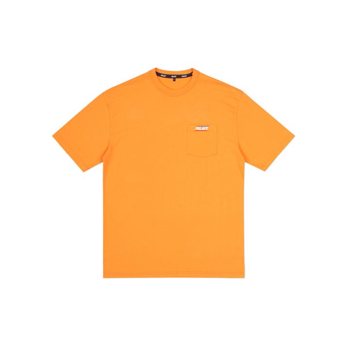 BASICALLY A POCKET T-SHIRT ORANGE one color