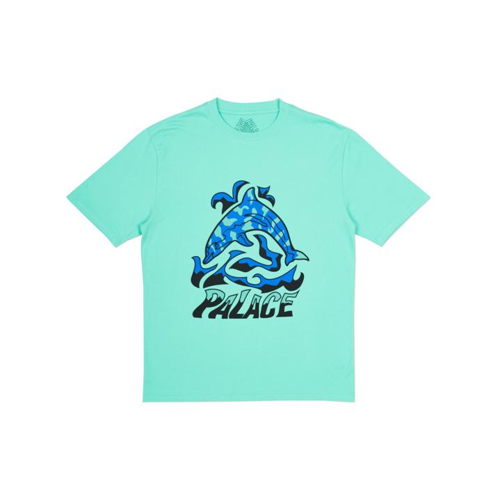 SKETCHY DOLPHIN T-SHIRT LIGHT GREEN one color