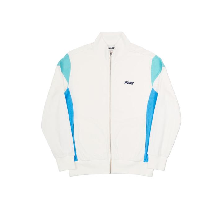 Thumbnail PANELLED TRACK TOP WHITE / BLUE-LIGHT BLUE one color