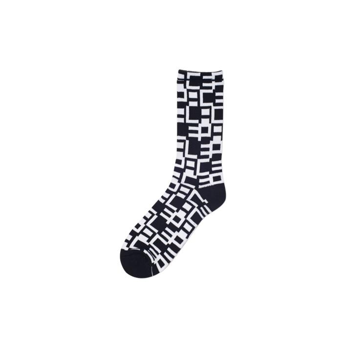 STEPPER SOCK WHITE / BLACK one color