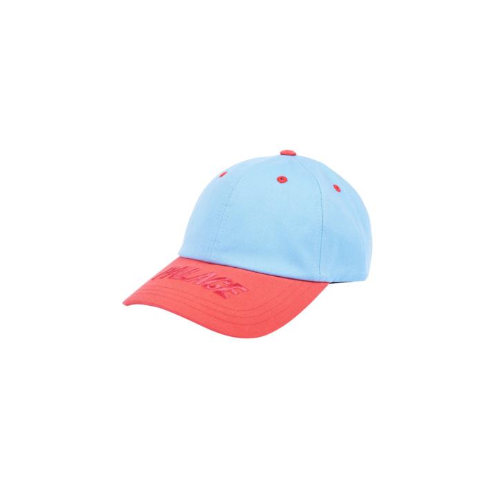 VISOR 6-PANEL BLUE / RED one color