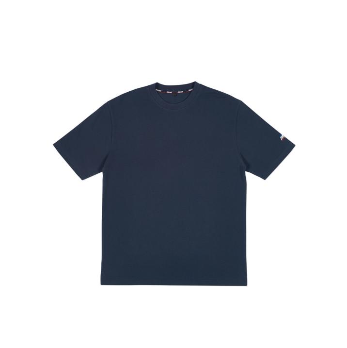 BASICALLY A PIQUE T-SHIRT NAVY one color