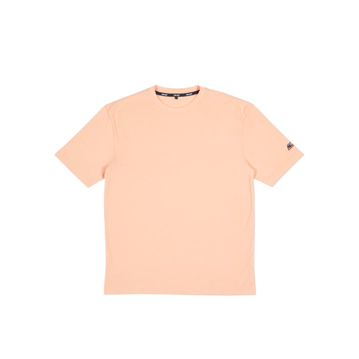 BASICALLY A PIQUE T-SHIRT PEACH one color