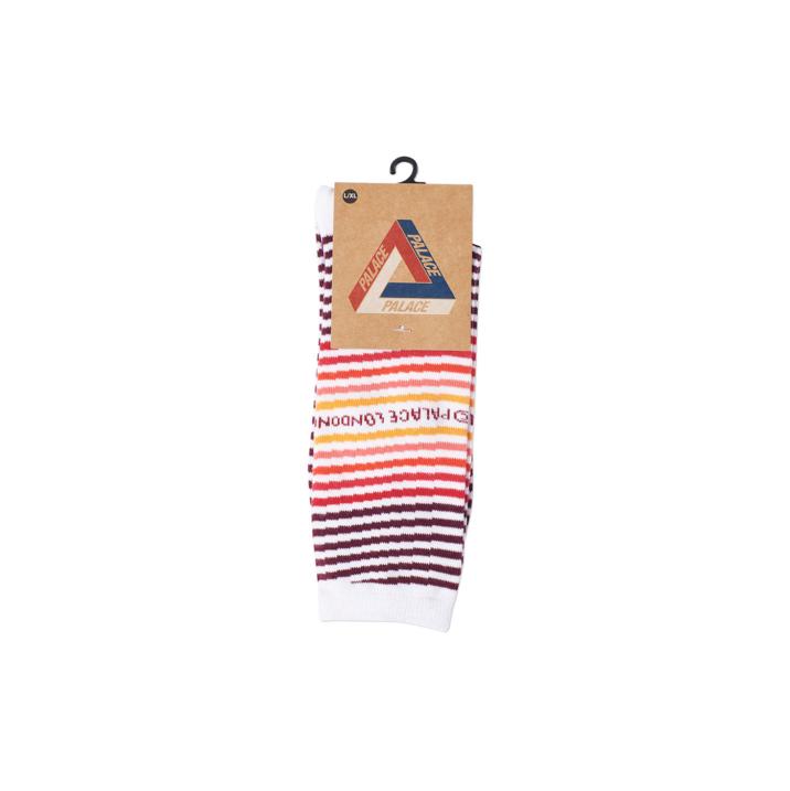 Thumbnail WAVEY STRIPE SOCK WHITE / RED one color