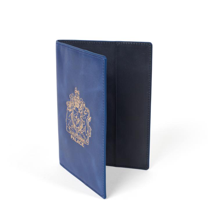 Thumbnail LEATHER PASSPORT CASE BLUE one color