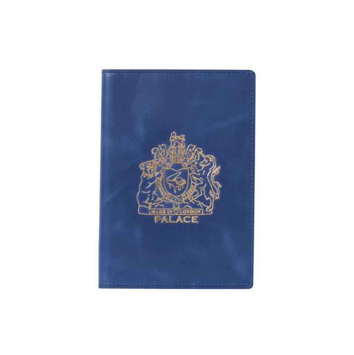 Thumbnail LEATHER PASSPORT CASE BLUE one color