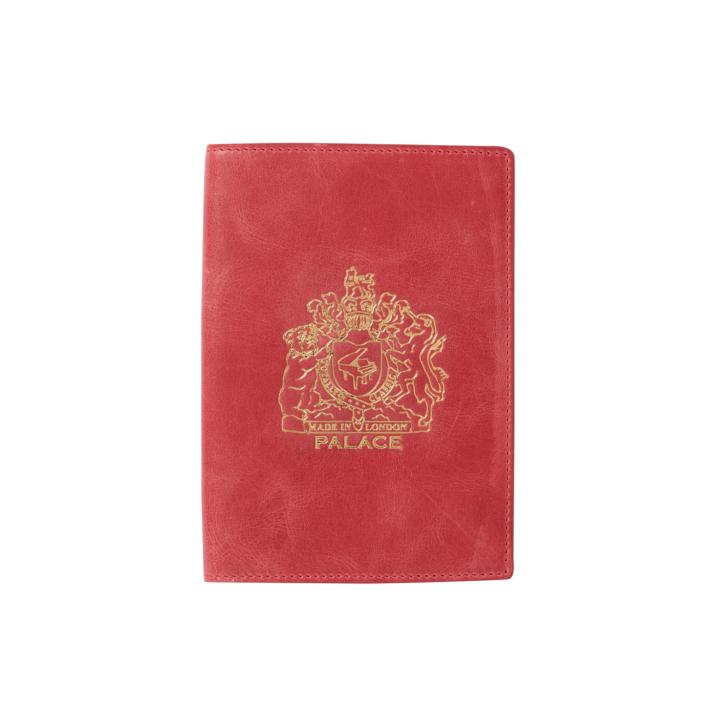 Thumbnail LEATHER PASSPORT CASE RED one color