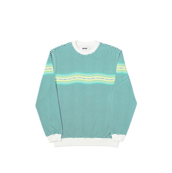 Thumbnail WAVEY STRIPE CREW GREEN one color