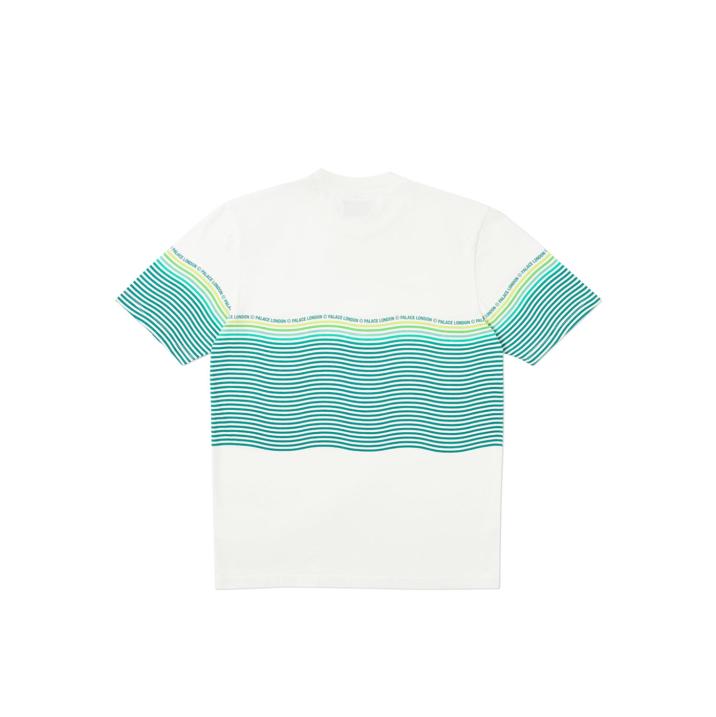 Thumbnail WAVEY STRIPE T-SHIRT GREEN / WHITE one color