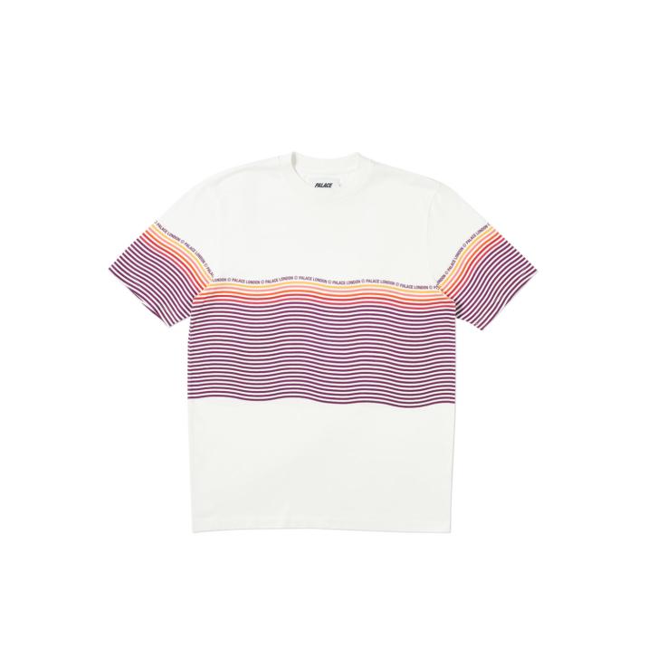 Thumbnail WAVEY STRIPE T-SHIRT ORANGE / WHITE one color