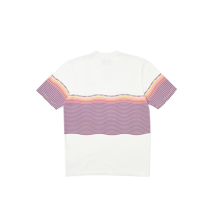 Thumbnail WAVEY STRIPE T-SHIRT ORANGE / WHITE one color