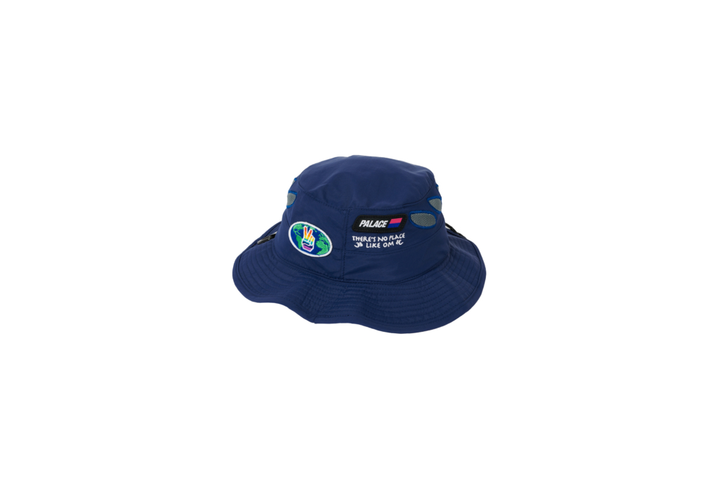 Om Shell Bucket Hat Navy - Summer 2021 - Palace Community