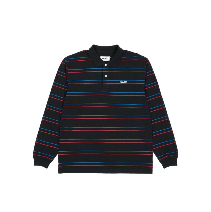 Thumbnail UNDERLINE LONGSLEEVE POLO BLACK one color