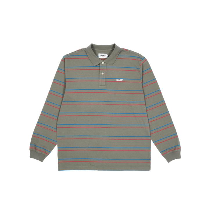 Thumbnail UNDERLINE LONGSLEEVE POLO OLIVE one color