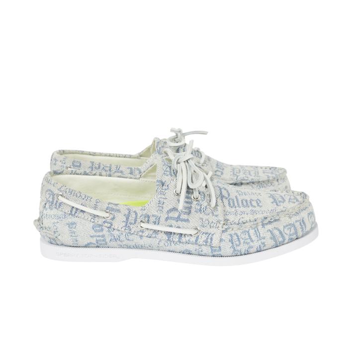 Thumbnail PALACE SPERRY CLOUD AUTHENTIC ORIGINAL 3 EYE DENIM BOATSHOE WHITE one color