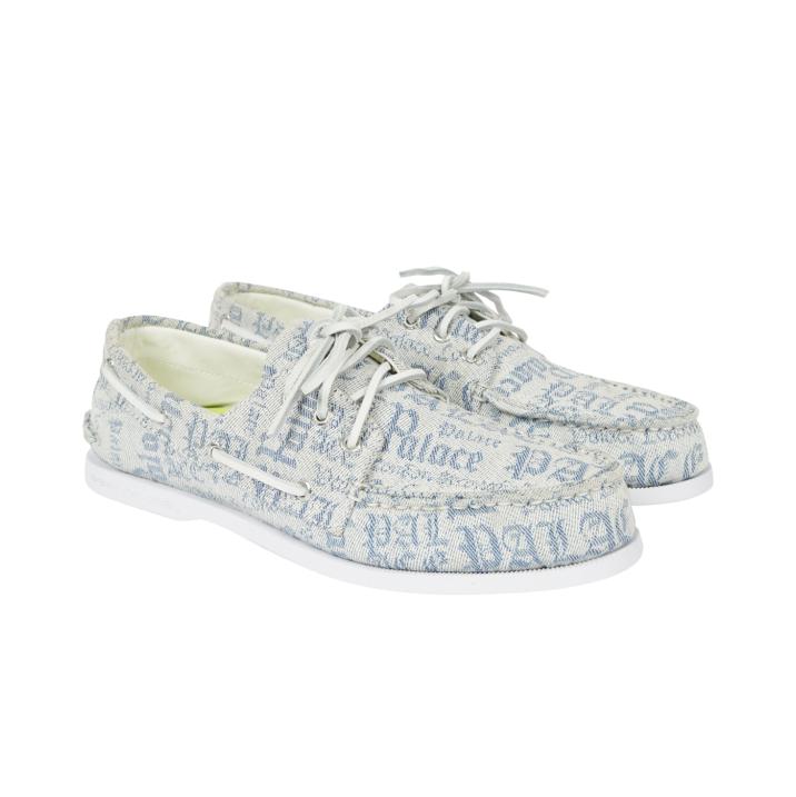 Thumbnail PALACE SPERRY CLOUD AUTHENTIC ORIGINAL 3 EYE DENIM BOATSHOE WHITE one color