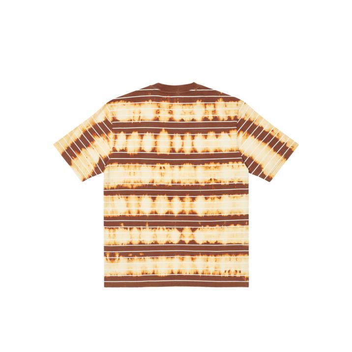 Thumbnail BLEACHED STRIPE T-SHIRT BROWN one color