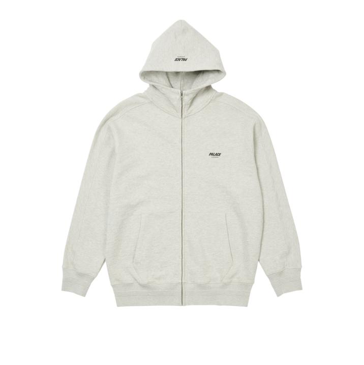 Thumbnail SLUB ZIG ZAG ZIP HOOD GREY MARL one color