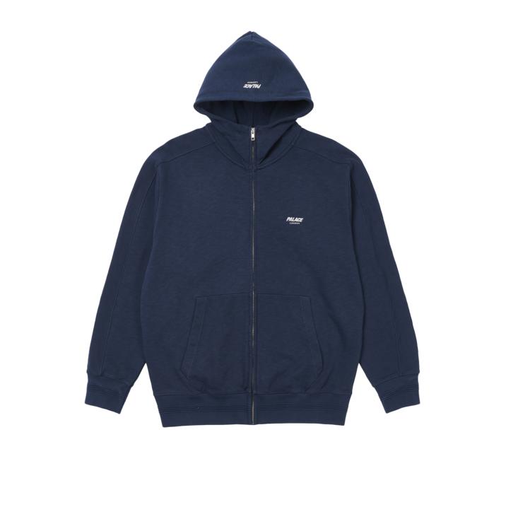 Thumbnail SLUB ZIG ZAG ZIP HOOD NAVY one color