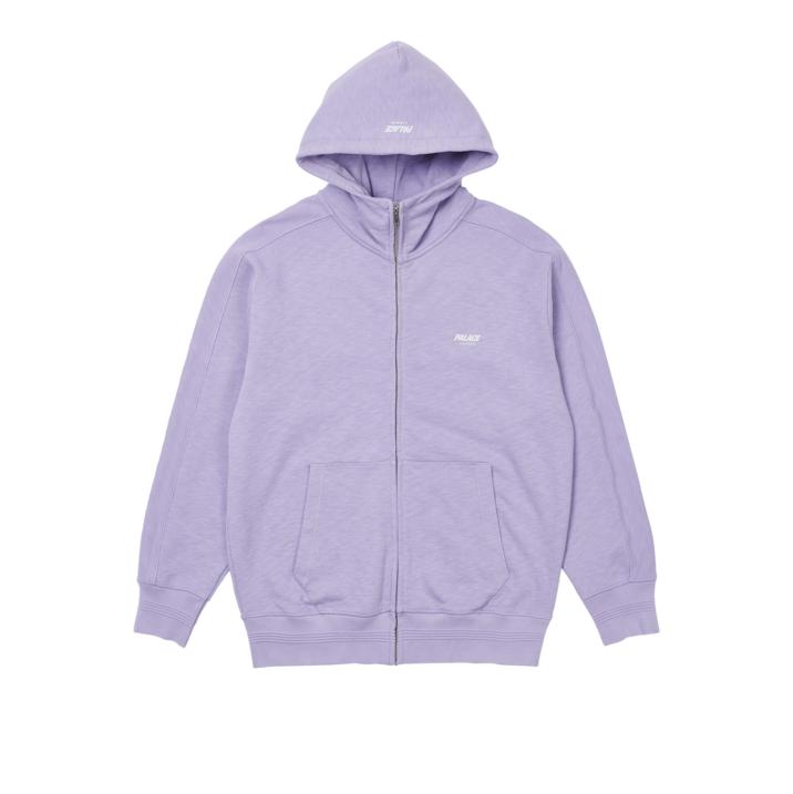 Thumbnail SLUB ZIG ZAG ZIP HOOD VIOLET one color