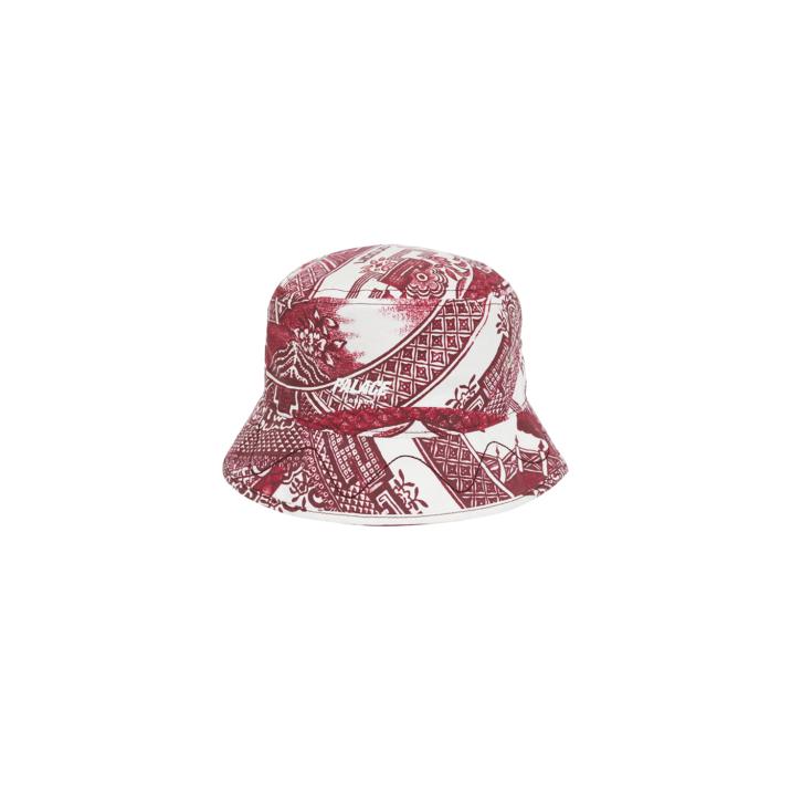 China Plate Bucket Hat Red - Summer 2022 - Palace Community