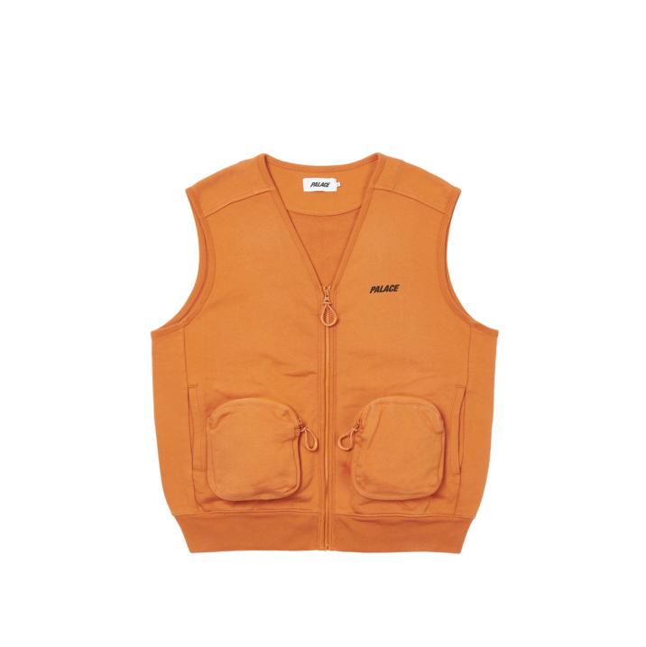 Thumbnail PALACE LONDON SWEAT GILET RUST one color