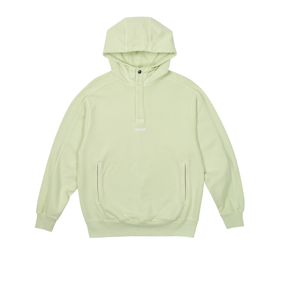 Thumbnail WASHED TERRY 1/4 PLACKET HOOD MOJITO one color