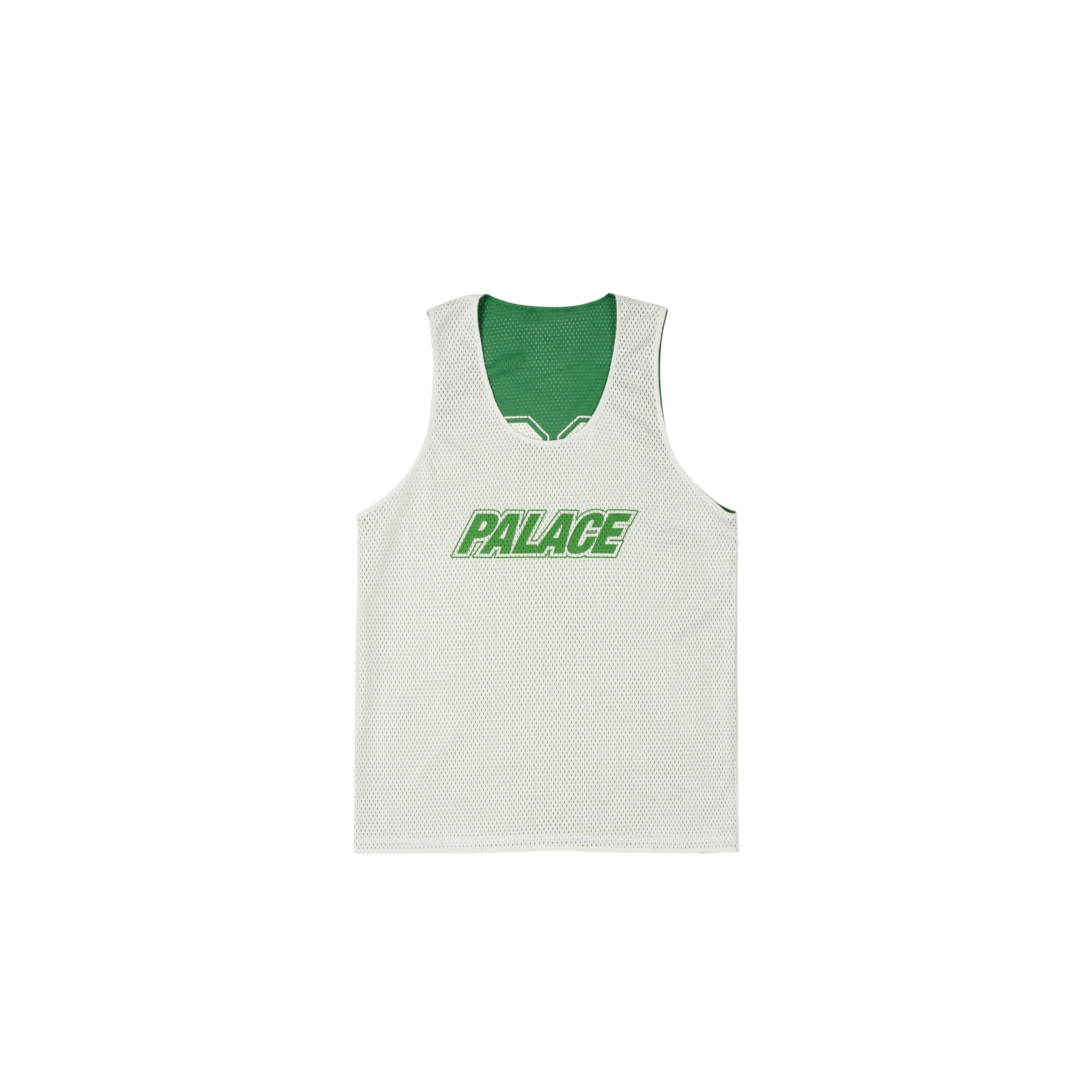 Thumbnail MESH REVERSO BORDER VEST GREEN one color