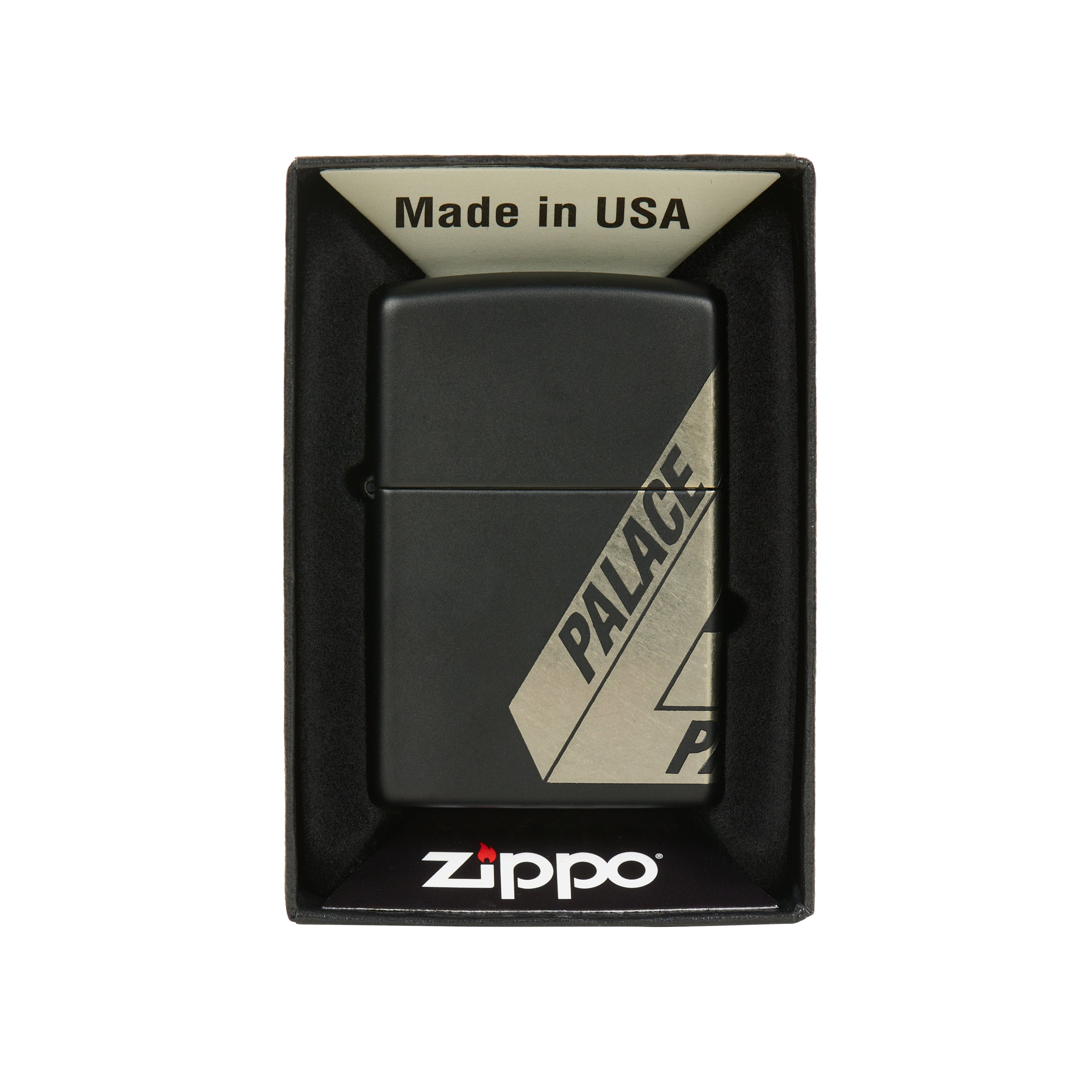 Thumbnail PALACE ZIPPO LIGHTER BLACK / SILVER one color