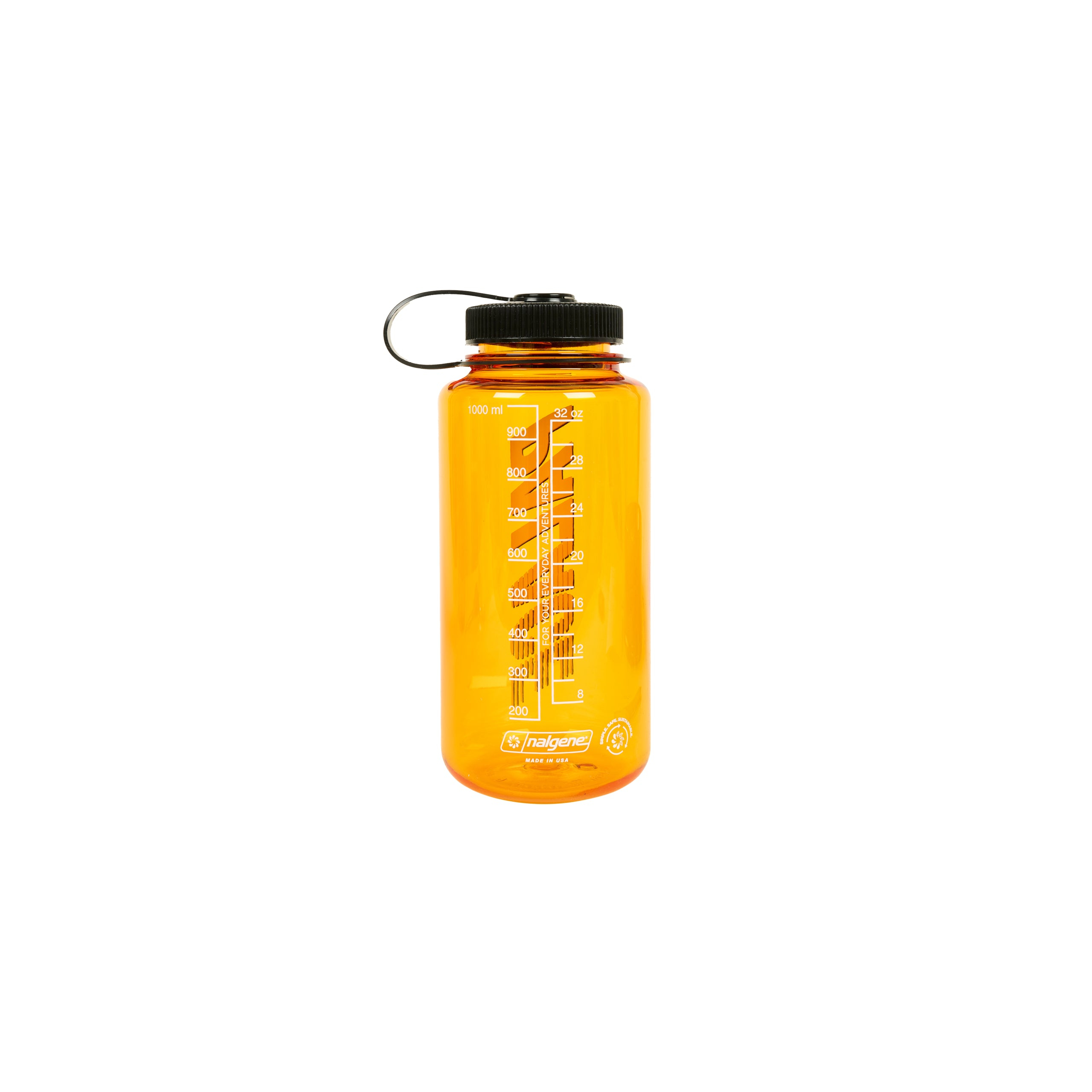 Thumbnail PALACE NALGENE FONT WATER BOTTLE CLEMENTINE / BLACK one color