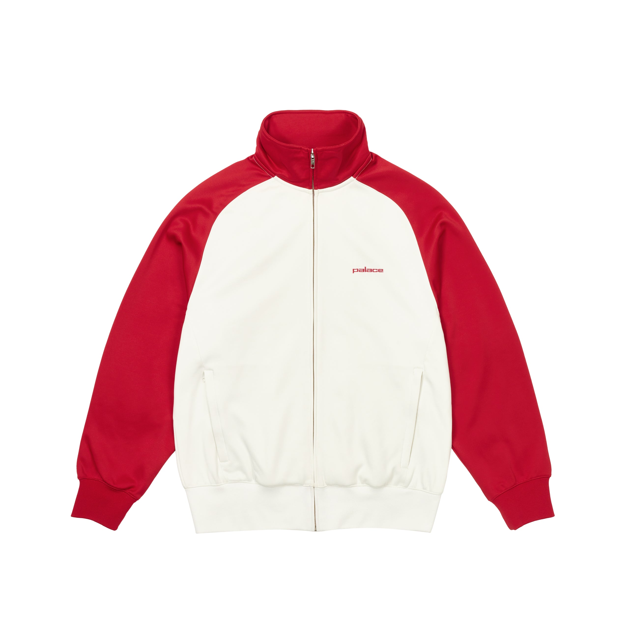 Polyknit Track Jacket Truest Red Soft White Summer 2024 Palace Community