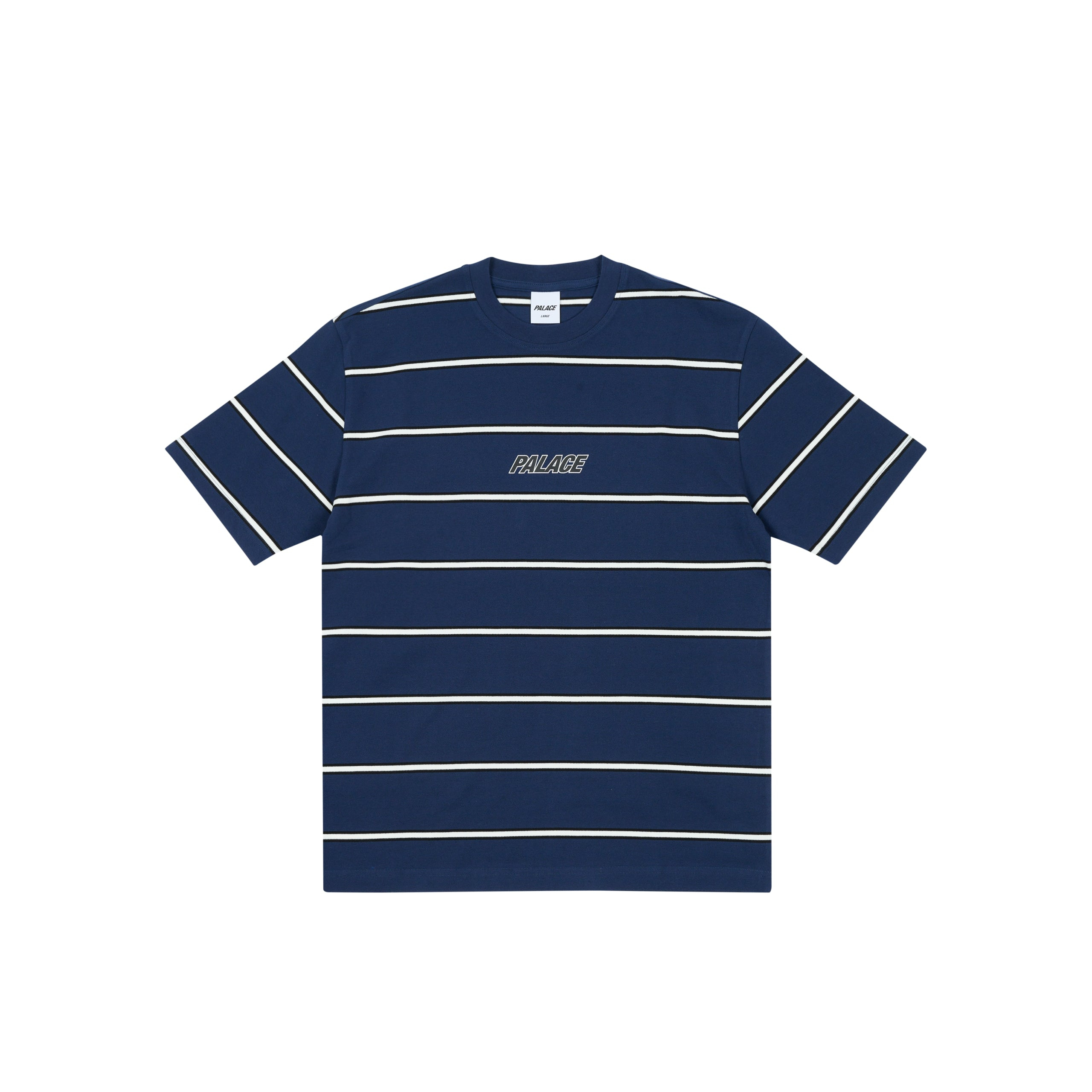 Thumbnail DUO STRIPE T-SHIRT NAVY one color