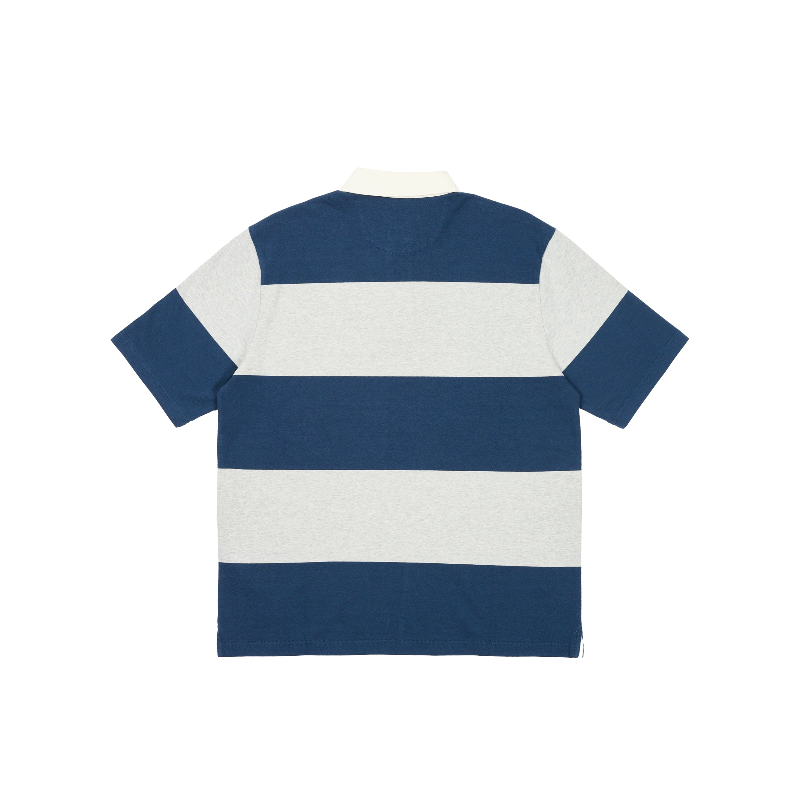 Thumbnail WIDE RUGBY POLO GREY MARL / NAVY one color