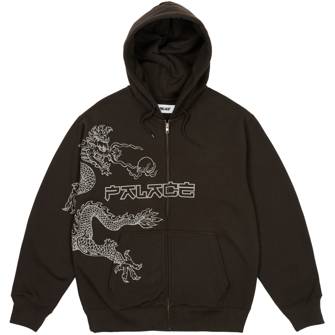 Thumbnail DRAGON ZIP HOOD BLACK one color