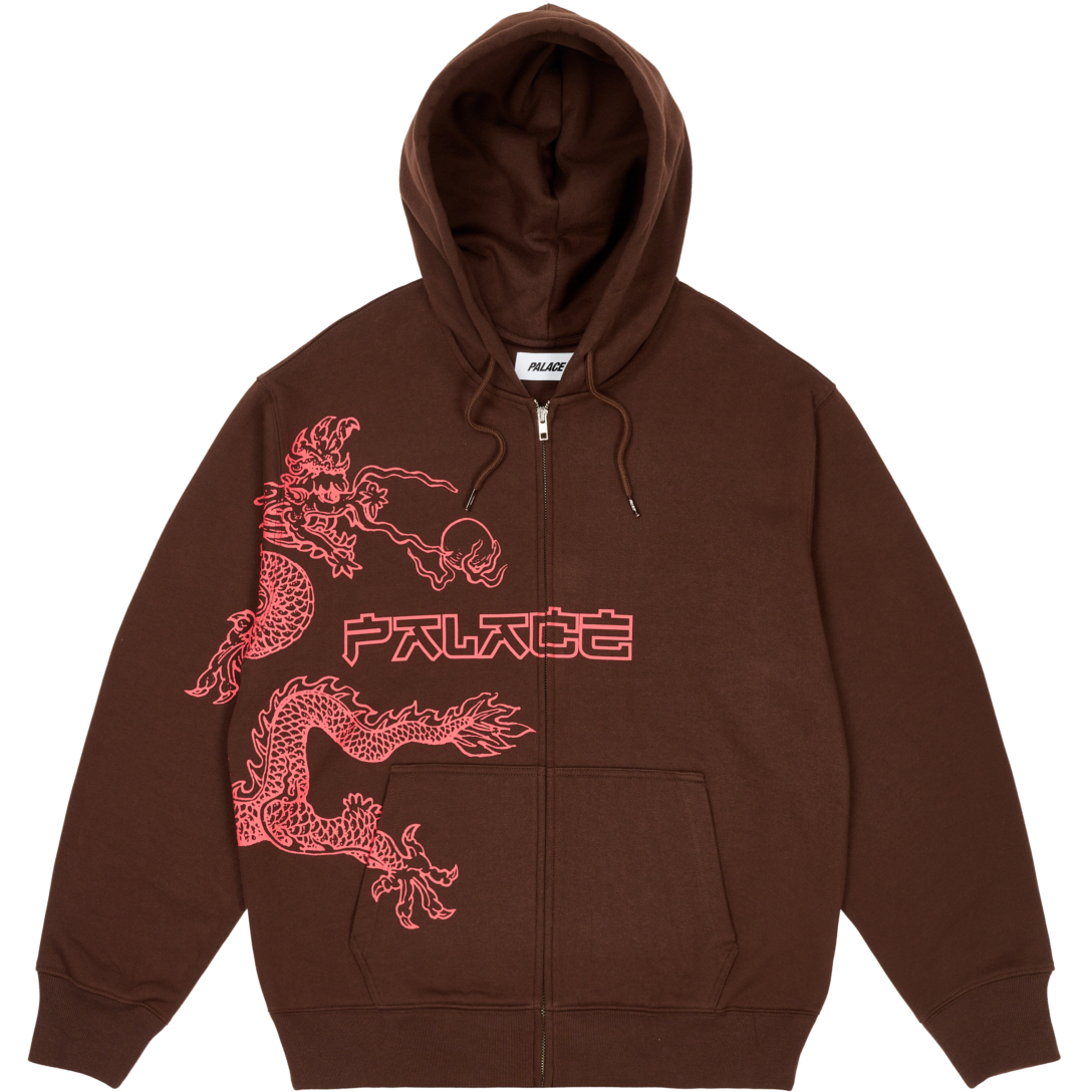 Thumbnail DRAGON ZIP HOOD NICE BROWN one color