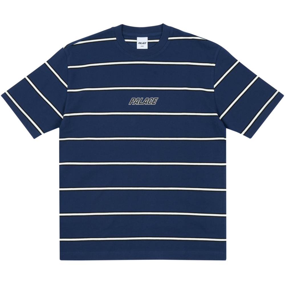 Thumbnail DUO STRIPE T-SHIRT NAVY one color