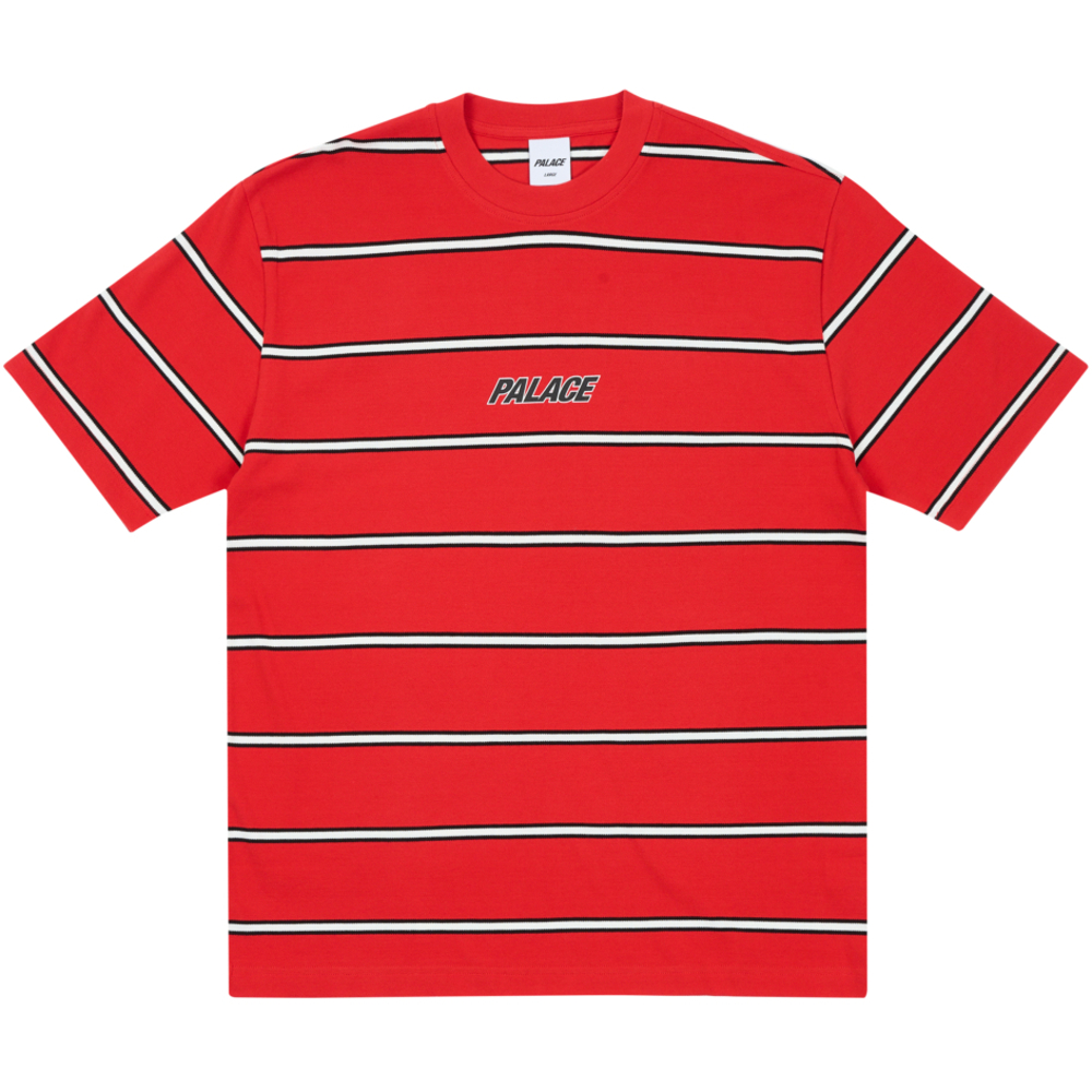 Thumbnail DUO STRIPE T-SHIRT TRUEST RED one color