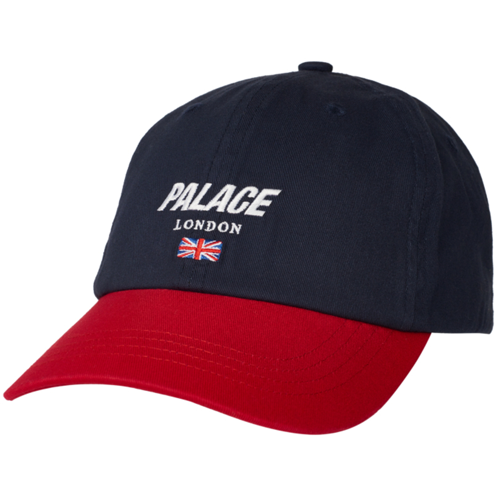 Thumbnail PALACE LONDON 6-PANEL NAVY / RED one color