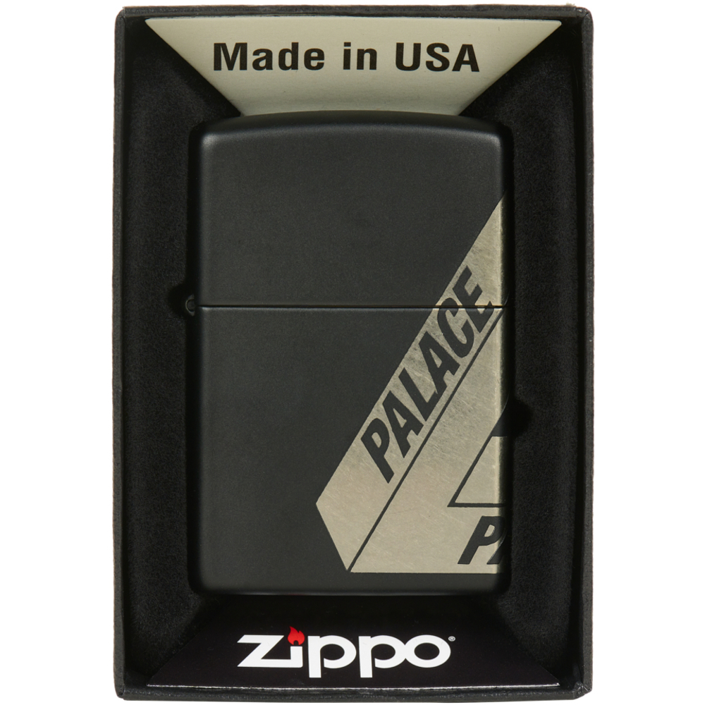 Thumbnail PALACE ZIPPO LIGHTER BLACK / SILVER one color