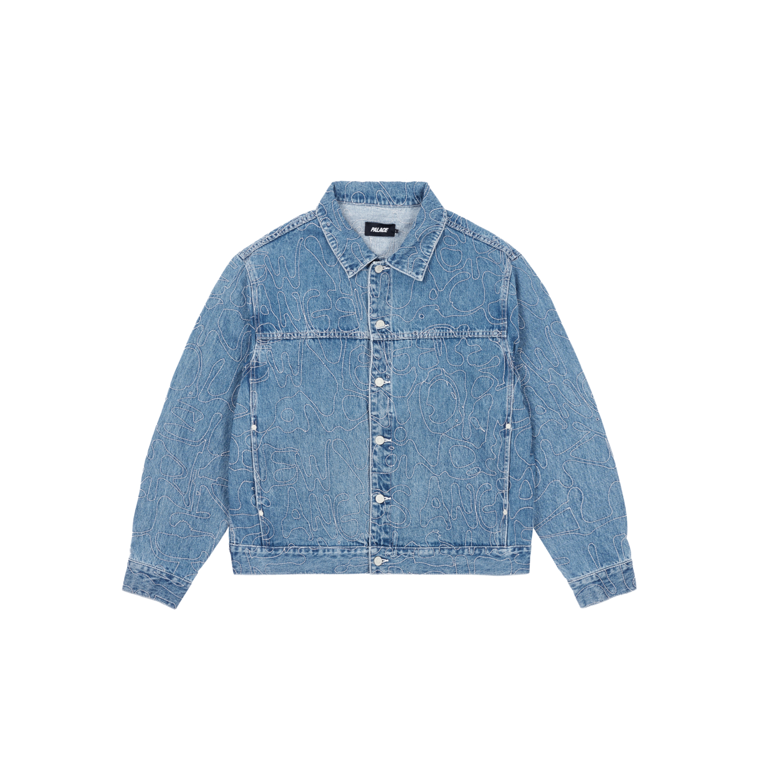 Splat Denim Jacket Stone Wash - Summer 2024 - Palace Community