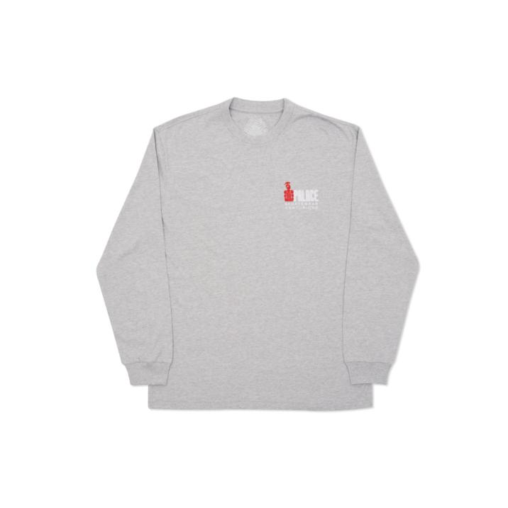 PALACE CENTURIAN LONGSLEEVE GREY MARL one color