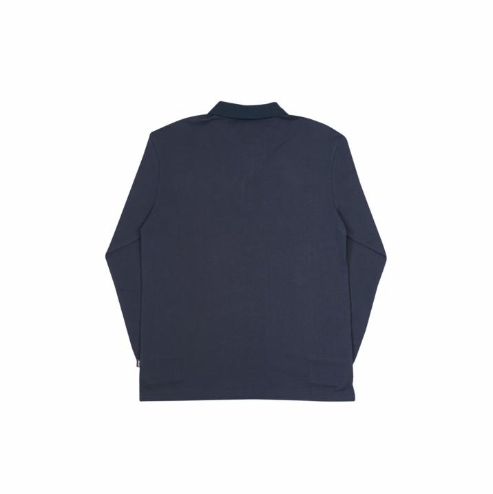 Thumbnail BASICALLY A LONGSLEEVE POLO NAVY one color